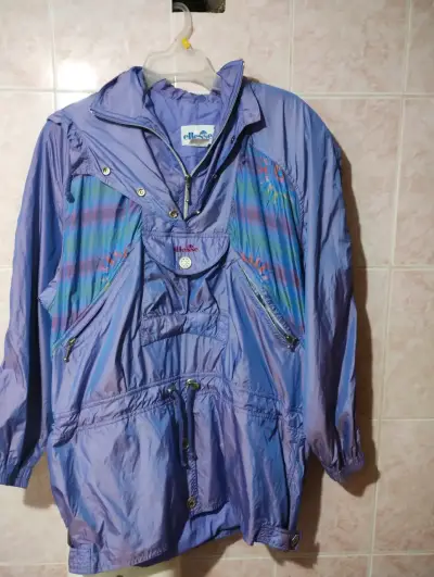 Corta viento vintage azul - miniatura 2