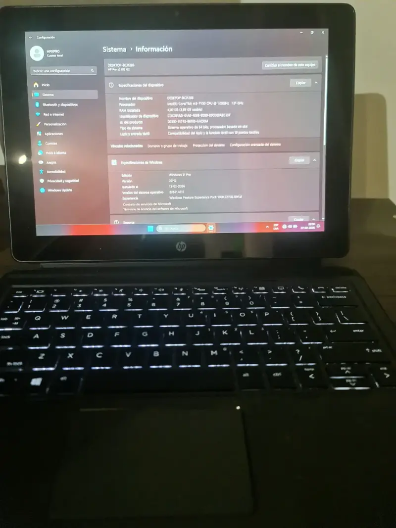 Tablet Hp  pro x2 windows con teclado desmontable - 4