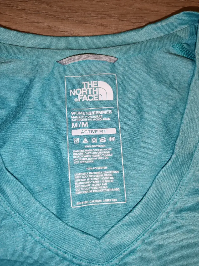Polera deportiva azul The North Face mujer M - 3