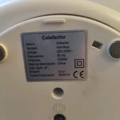 Calefactor/Ventilador Kaltemp blanco - miniatura 3