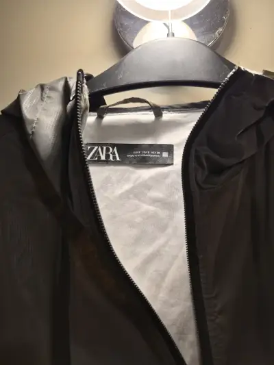 Chubasquera overside zara gris - miniatura 3