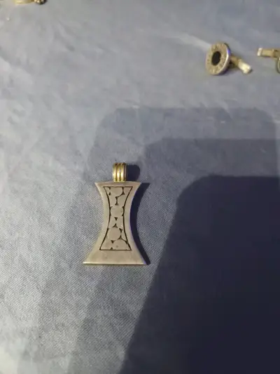 Colgante de plata italiana y oro - miniatura 2