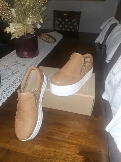 Zapatos con plataforma color marrón - miniatura 2