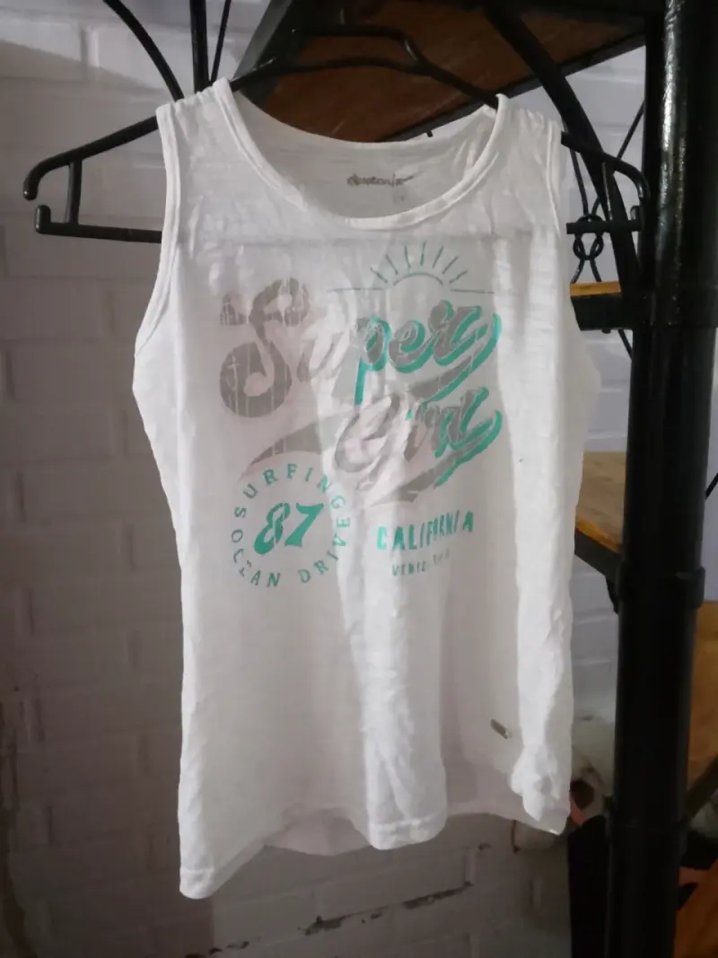 Polera blanca Super Girl - 1