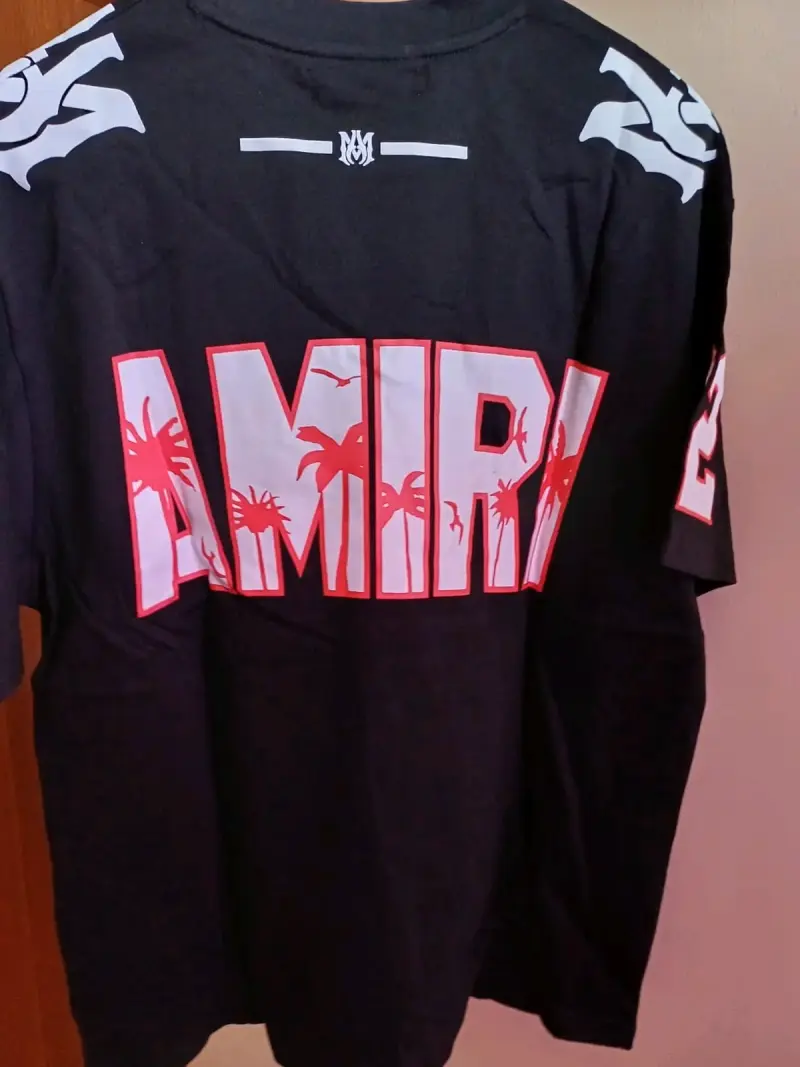 Polera Amiri negra con logo - 2