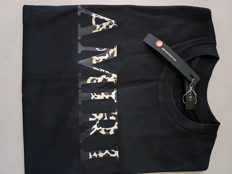 Polera Amiri negra con logo - 3