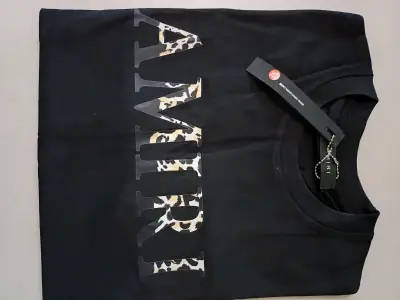 Polera Amiri negra con logo - miniatura 3