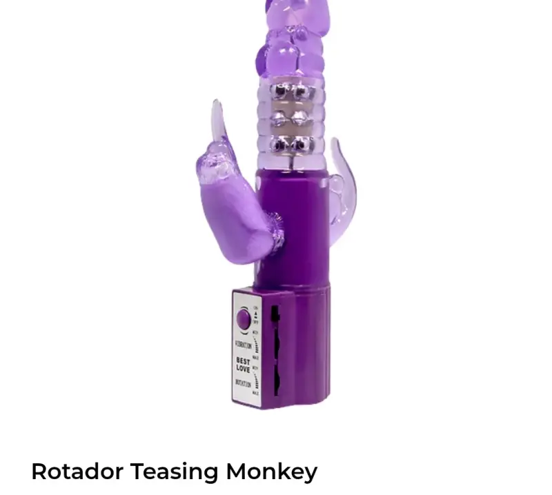 Vibrador rotador púrpura