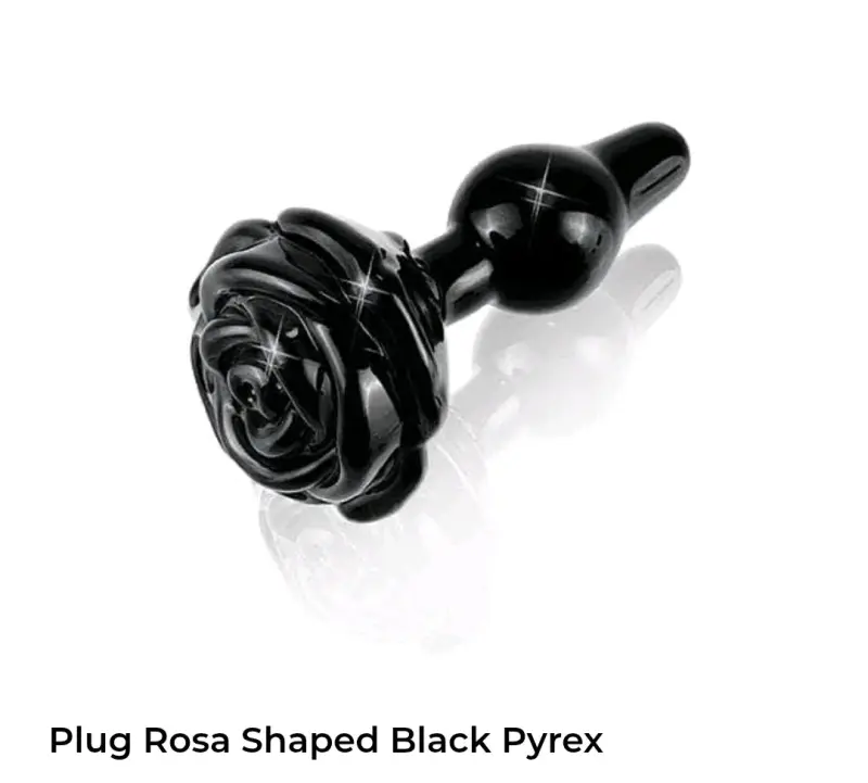 Plug decorativo forma de rosa