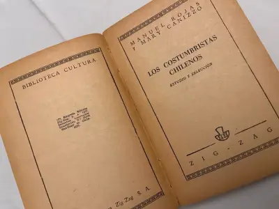 "Los Costumbristas Chilenos",1ª Edic Manuel Rojas - miniatura 2