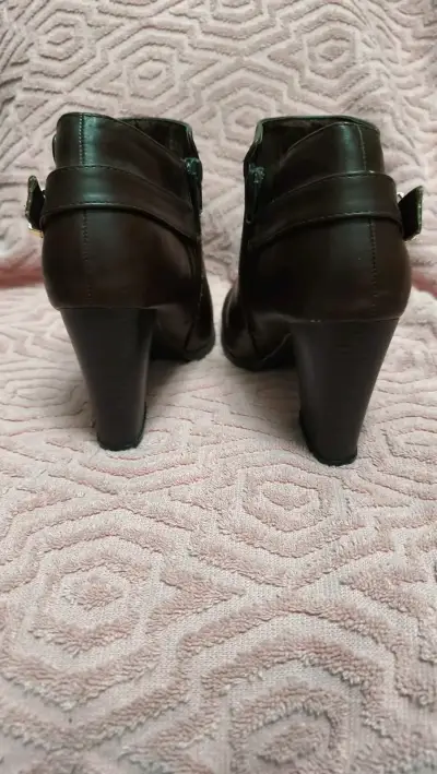 Botines de cuero marrón - miniatura 2