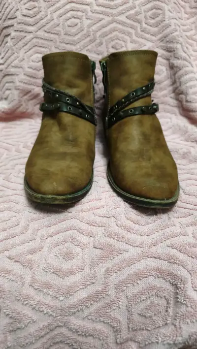 Botines marrones de cuero - miniatura 1