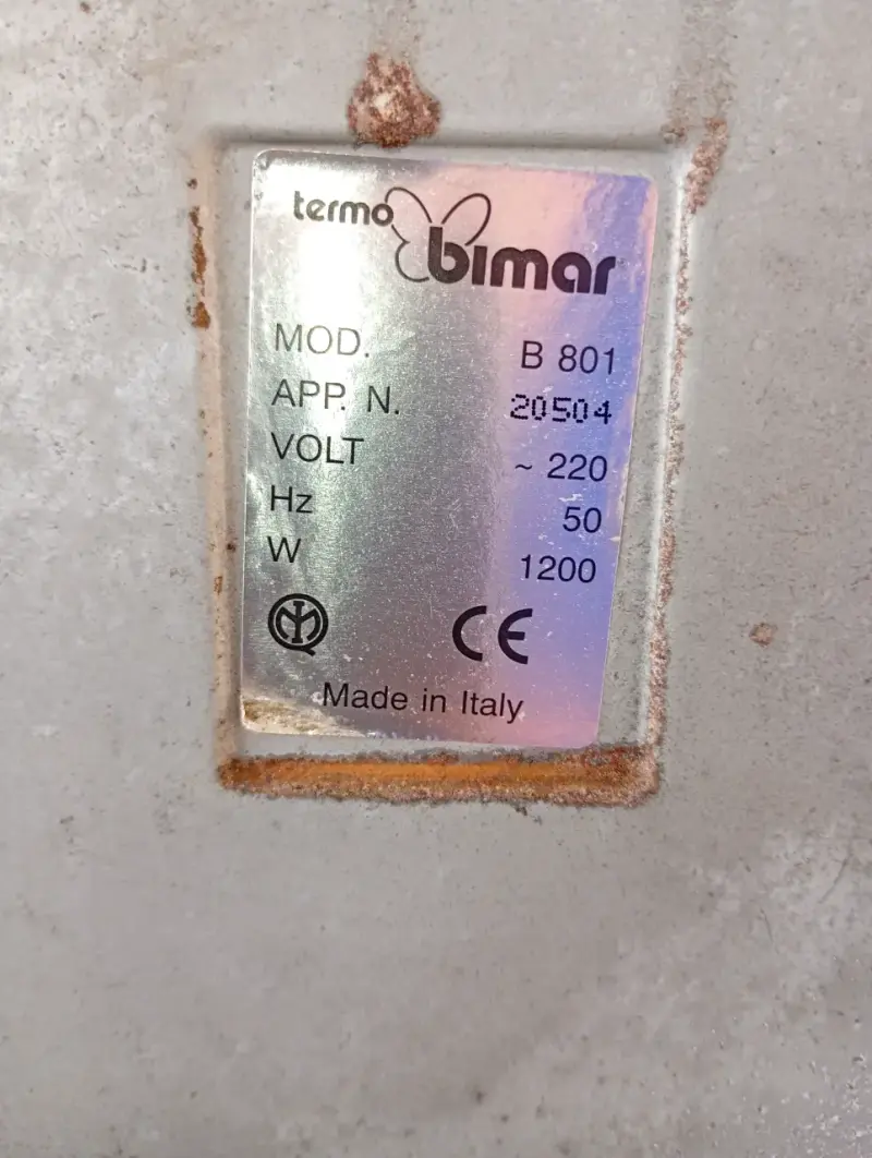 Termo eléctrico Bimar 1200W - 1