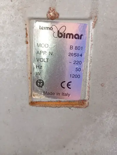 Termo eléctrico Bimar 1200W - miniatura 1