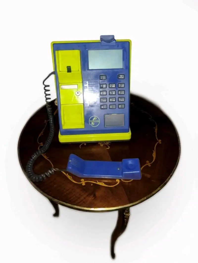 Teléfono fijo Tracavia azul y verde - 2