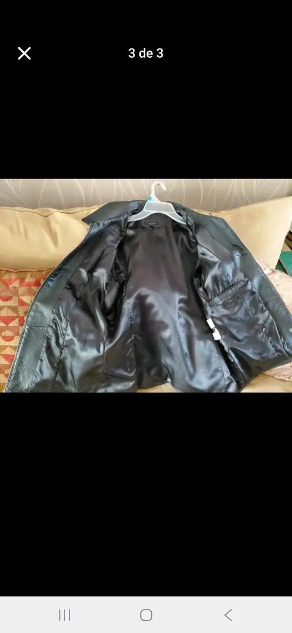Chaqueta de cuero negra - 3