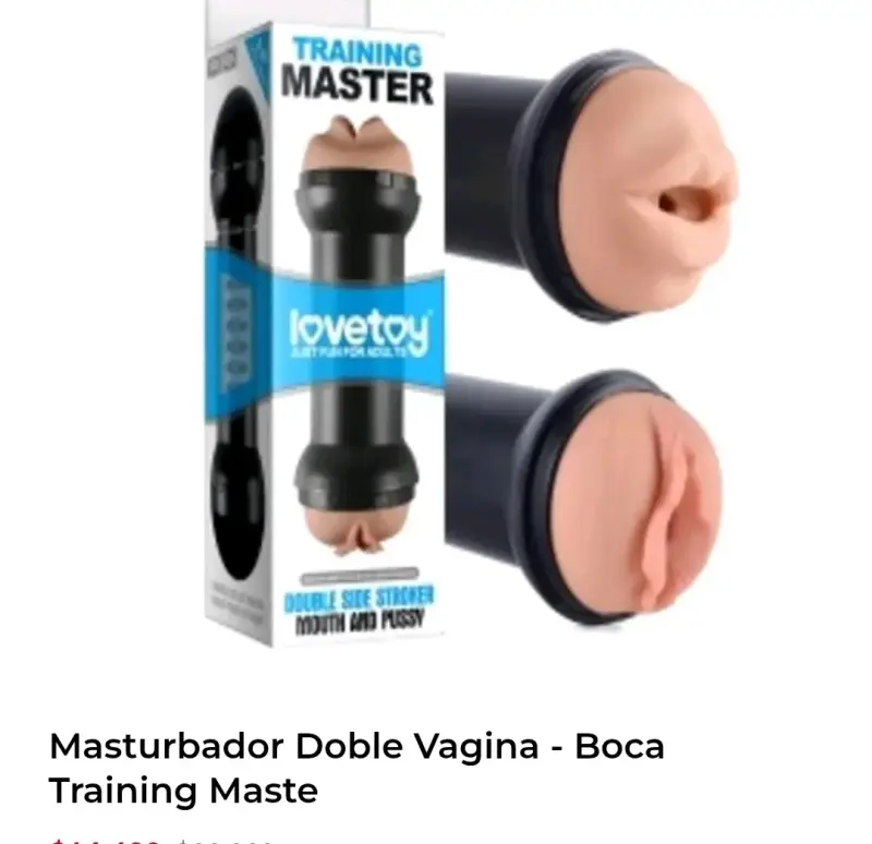 Masturbador doble vagina y boca