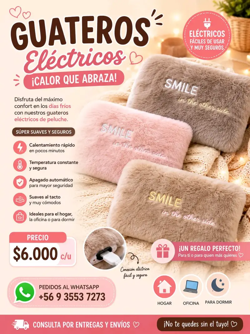 Guateros eléctricos de peluche - 2