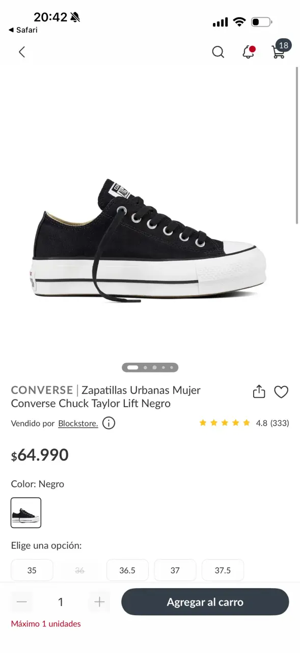 Zapatillas Converse negras - 3