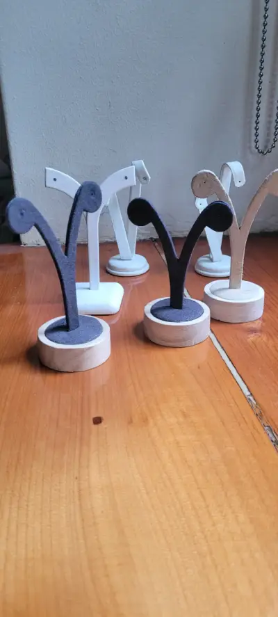Soporte de aros base de madera - miniatura 4
