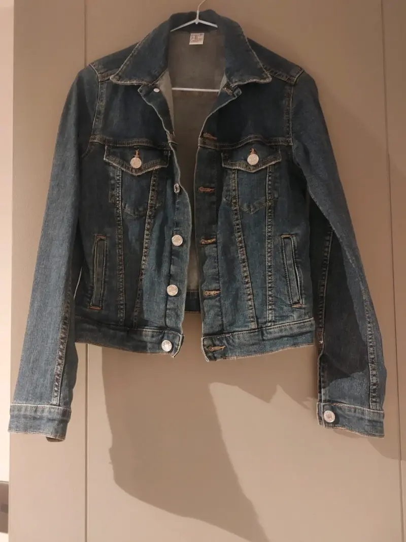 Chaqueta de mezclilla azul Niña - 1