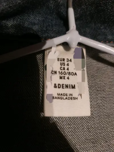 Chaqueta de mezclilla azul Niña - miniatura 2