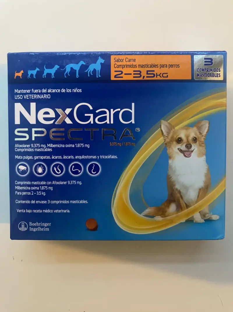 NexGard Spectra x 3 comprimidos de 2-3,5 kilos