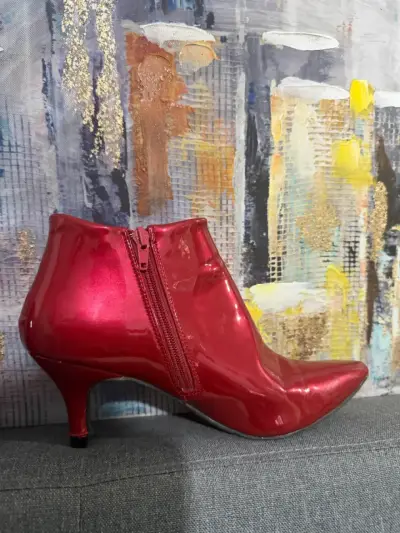 Botines rojos de charol - miniatura 3