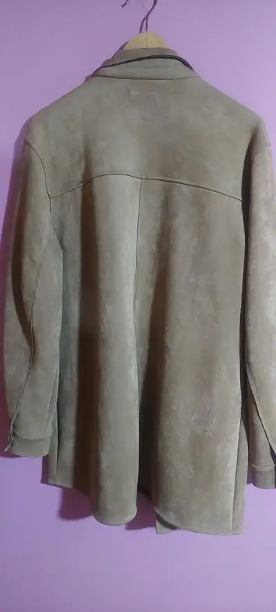 Chaqueta de gamuza marrón - miniatura 2