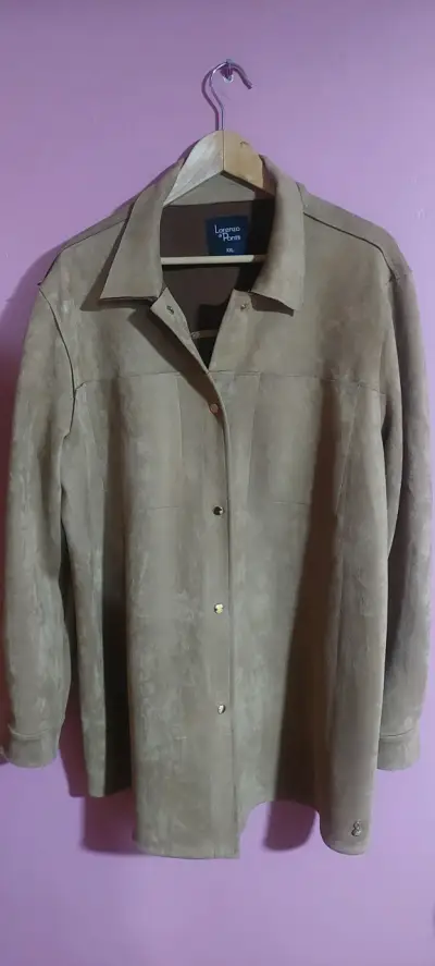Chaqueta de gamuza marrón - miniatura 3