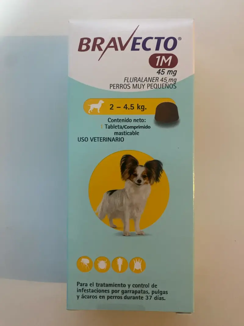 Bravecto 1M 2 a 4,5 kilos