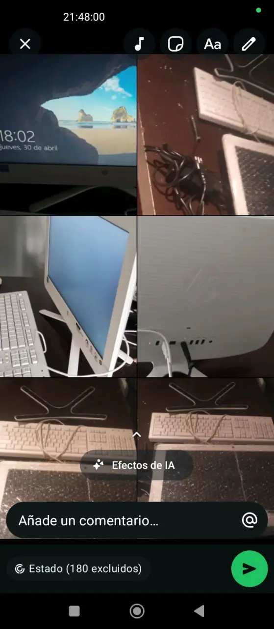 Computador All-In-One HP blanco e impresora - 1