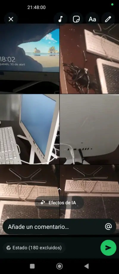 Computador All-In-One HP blanco e impresora - miniatura 1