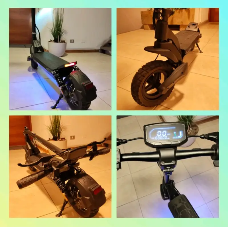 Scooter eléctrico plegable negro mod. V5 Off Road - 1