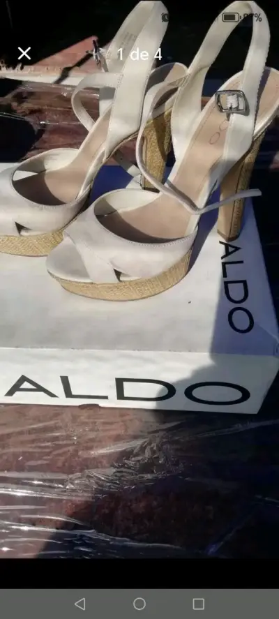 Sandalias de tacón alto Aldo beige - miniatura 2