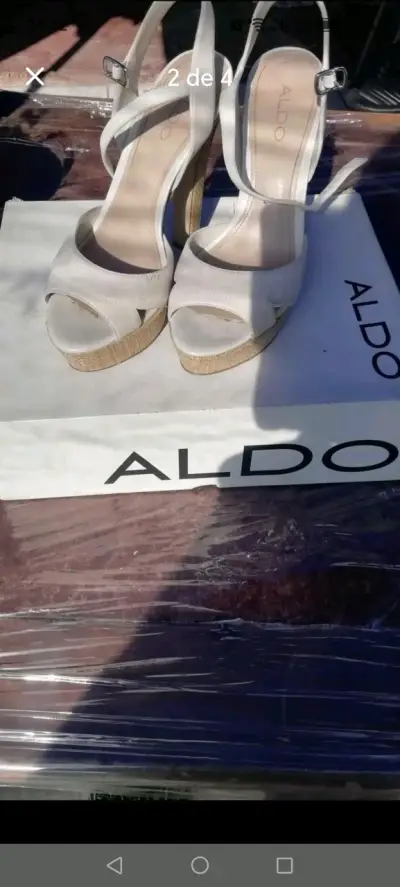 Sandalias de tacón alto Aldo beige - miniatura 3