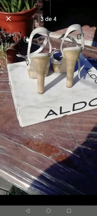 Sandalias de tacón alto Aldo beige - miniatura 4