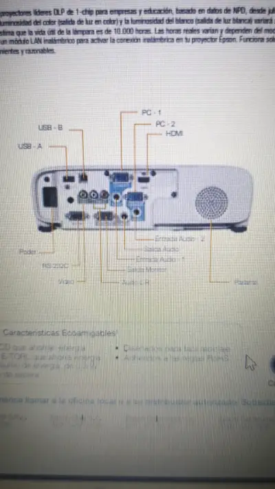 Proyector Epson PowerLite S39 - miniatura 5