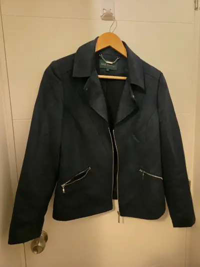 Chaqueta azul con cierre metálico - miniatura 1