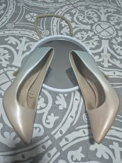 Zapatos tacón bicolor mujer - miniatura 2