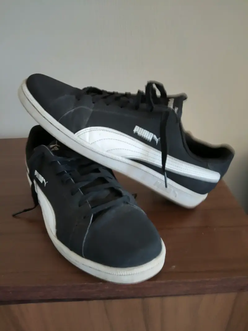Zapatillas negras Puma usadas - 1