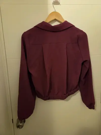 Blusa color burdeos manga larga - miniatura 2