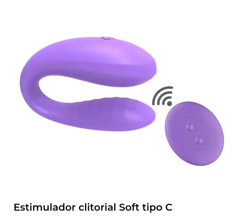 Estimulador clitorial violeta inalámbrico