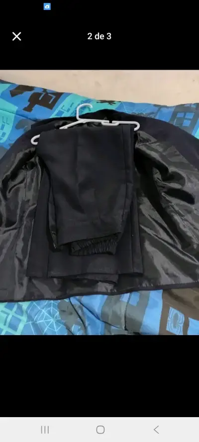 Traje formal negro completo - miniatura 1
