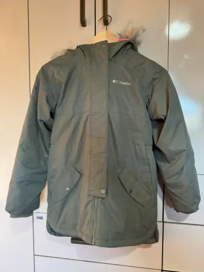 Parka Columbia verde con capucha - miniatura 1