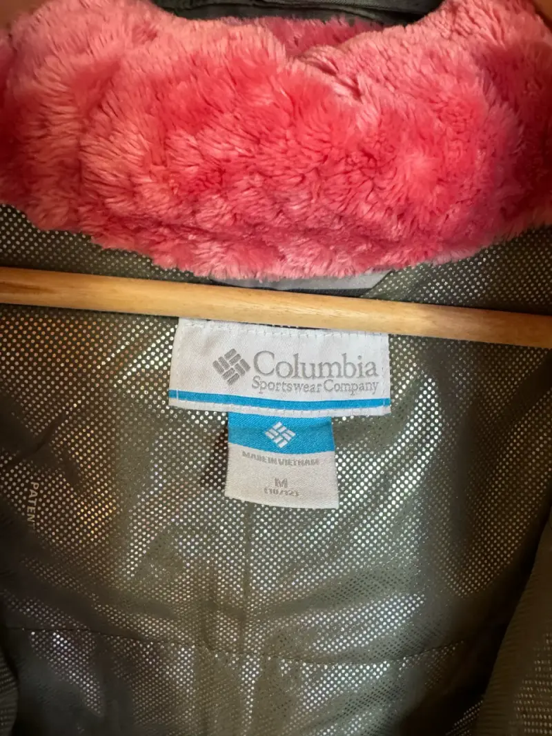 Parka Columbia verde con capucha - 3