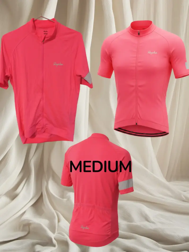 Polera de ciclismo rosa Rapha - 1