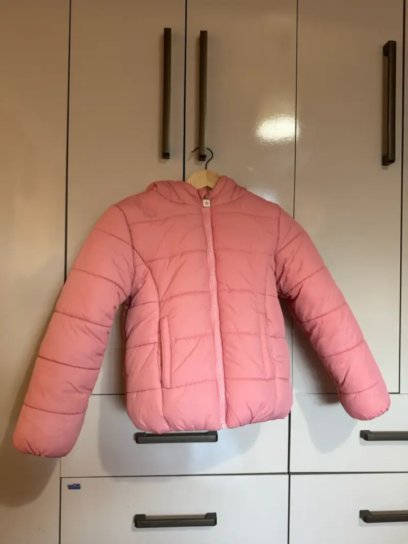 Chaqueta acolchada rosada - 1