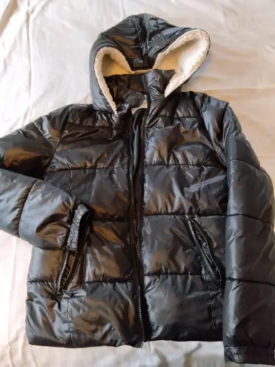 Parka negra con capucha Sybilla M - miniatura 4