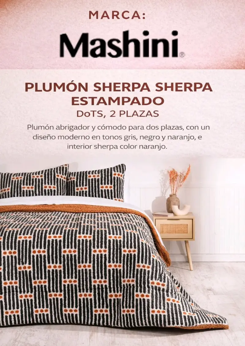 Plumón Sherpa 2 Plazas Mashini - 1